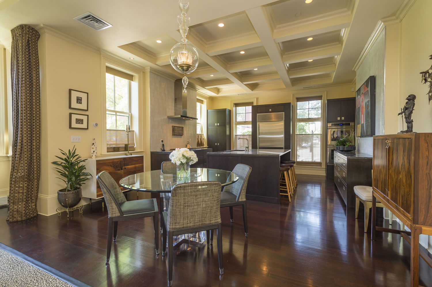 Boston Town Home: Dining Room - Kitchen
